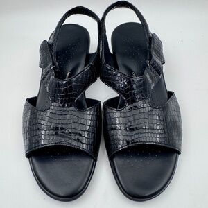 SAS Suntimer Croc Genuine Leather Comfort Sandals| Tripad Triple Cushion | 8.5WW
